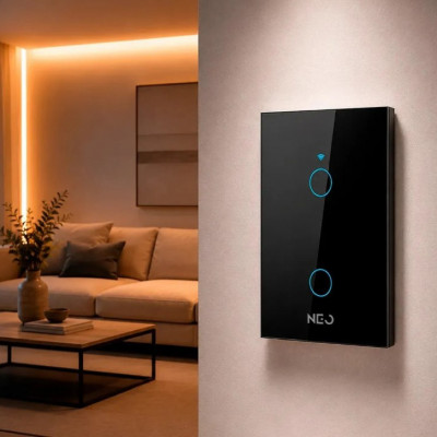 Interruptor Inteligente Smart Neo Avant NEO 2 Botões Touch Wi-Fi Alexa