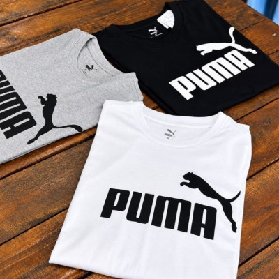 Camiseta Essentials No. 1 Puma (Branco ou Preto)