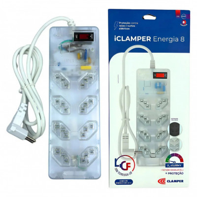Filtro de Linha Clamper 8 Saídas 127/220V