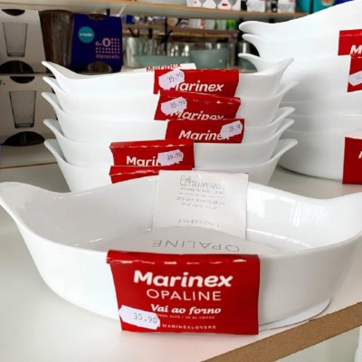 Conjunto de Assadeiras Opaline 3 Peças Oval Marinex