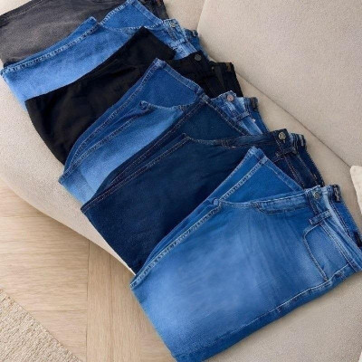 Kit com 3 Calças Jeans Skinny Tradicional