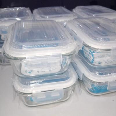 Kit 10 Potes de Vidro 640ml Hermético