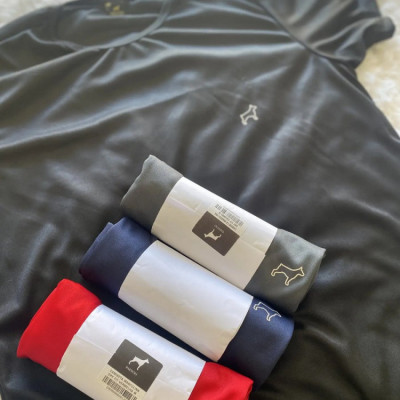 Kit 5 Camisetas Parvori Dry Fit Slim Fit