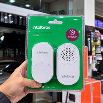 Campainha Sem Fio Cik 102 Branco Intelbras