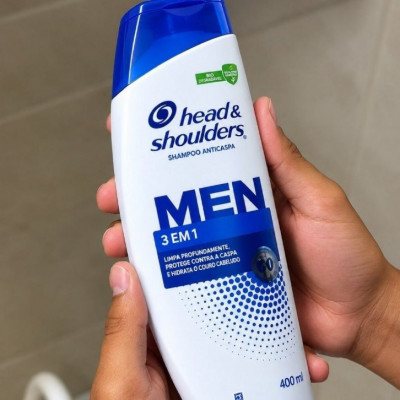 Head & Shoulders Shampoo Anticaspa Men 3 em 1, 400 ml