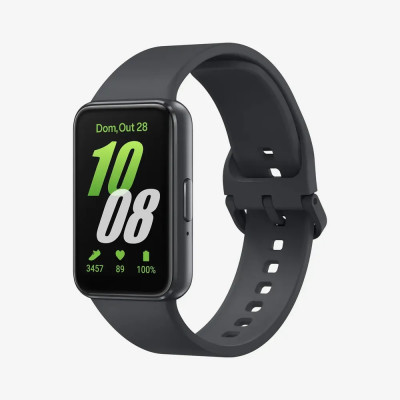 Smartwatch Samsung Galaxy Fit3 Grafite Liso