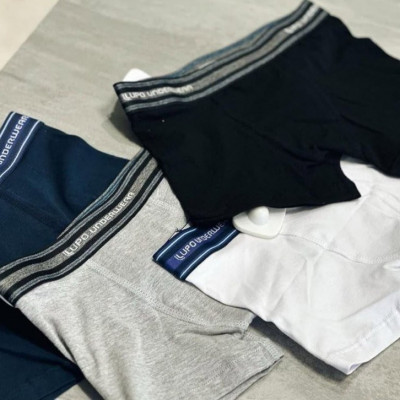 Kit com 10 Cuecas Boxer Lupo Algodão