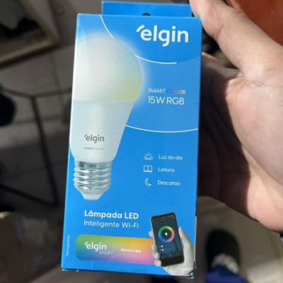 Lâmpada Inteligente Mais Potente 15W Smart Color RGB Elgin