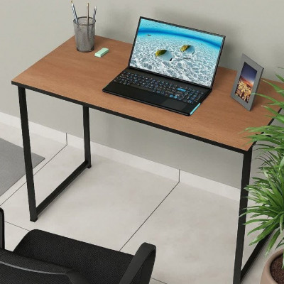Escrivaninha Industrial 90cm Aço MDF