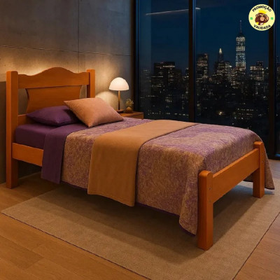 Cama Para Quarto De Solteiro Munique 100% Em MDF