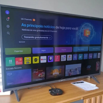 Smart TV LG 43 polegadas Full HD, Processador A5 Gen6, AI, Alexa e webOS 23