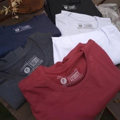 👕 Kit 5 Camiseta Masculina 100% Algodão Básicas