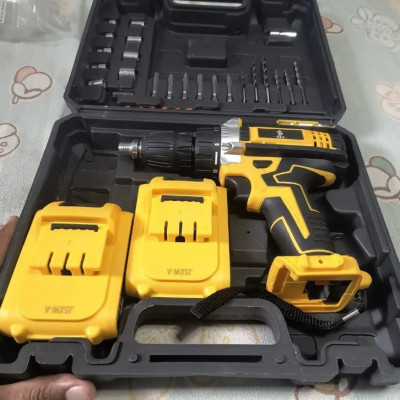 Parafusadeira Furadeira 48v Profissional 2 Baterias Sem Fio
