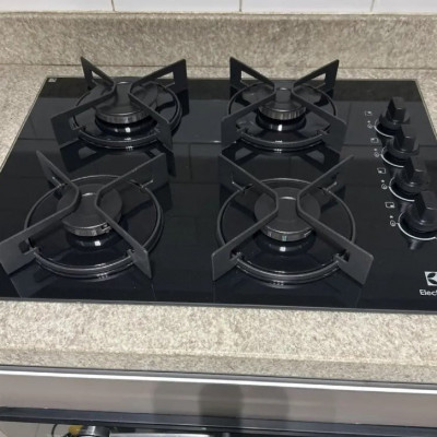 Cooktop 4 Bocas a Gás Electrolux Mesa de Vidro Efficient Bivolt