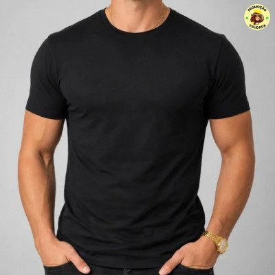 Camiseta Basica Masculina Algodão