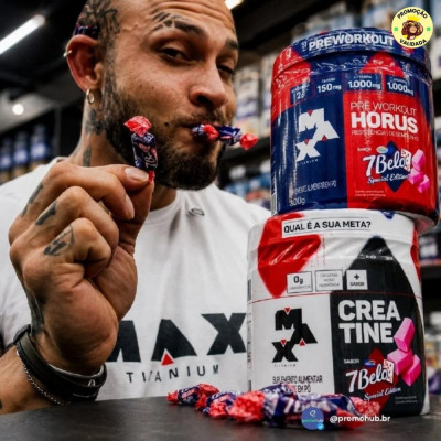Kit Pré Treino Hórus + Creatina 7 Belo