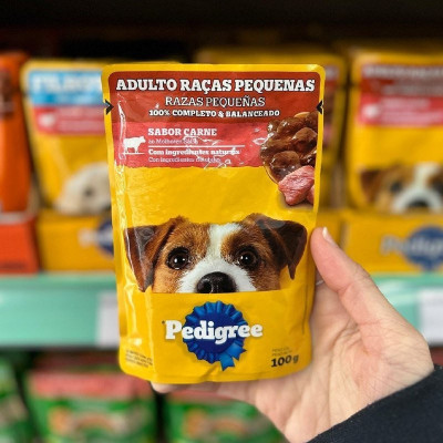 Pack Ração Úmida Pedigree Sachê Carne ao Molho 18 uni