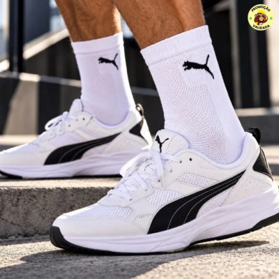 Meias Puma Cano Medio Kit 6 Pares