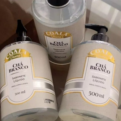 Kit Coala 3 Sabonetes Líquido Chá Branco 500ml