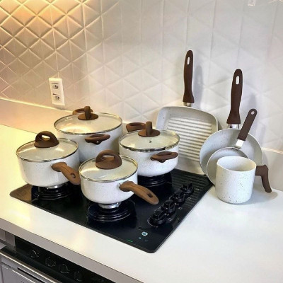 Conj de Panelas 8 Peças Ceramic Life Smart Plus - Brinox