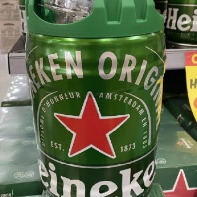 Cerveja Heineken 5L Barril Gelado