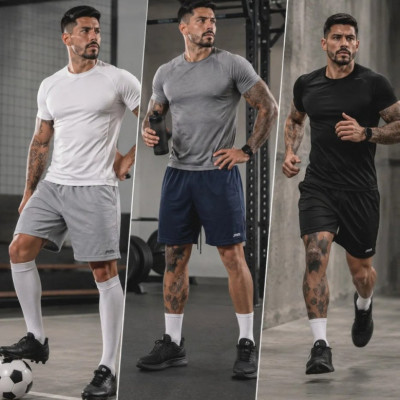 Kit 3 Short Futebol Masculino Treino Esporte