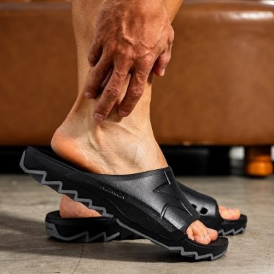 Sandália Kenner Makho Preto/Cinza Liso 41