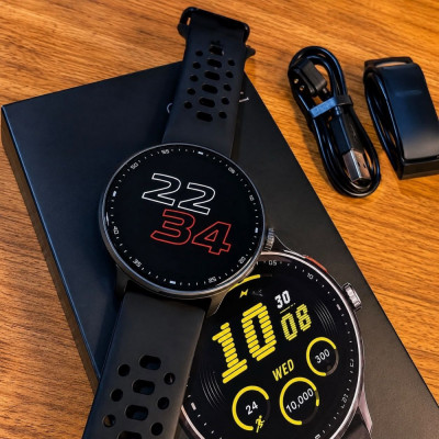 Relógio Inteligente GPS AMOLED 3ATM Preto