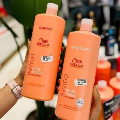 🧴  Kit Wella Invigo Nutri Enrich Shampoo e Condicionador 2 L