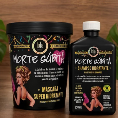 🧴 Kit Morte Súbita - Shampoo 250ml e Máscara 450g Lola From Rio