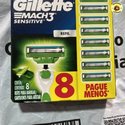 Carga para Aparelho de Barbear Gillette Mach3 Sensitive