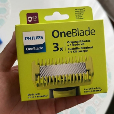 3 Lâminas de Reposição Philips OneBlade
