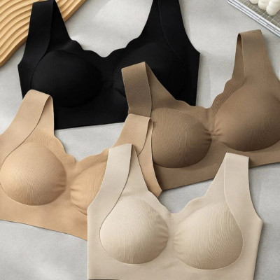 👙  Top Sutiã Sem Costura Bordas De Ondas