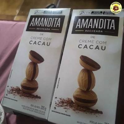 Lacta Amandita - Wafer Recheado Sabor Chocolate