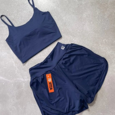 Conjunto Short Duplo Top Alcinha com Bojo Treino