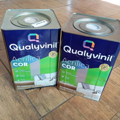 Tinta Qualyvinil Acrílico Branco Fosco 18L