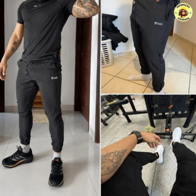 Kit 2 Calças Jogger Tactel