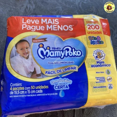 MamyPoko Lenços Umedecidos Dia&Noite 500 Unidades