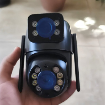 Kit 2 Câmeras de Segurança IP WiFi Interna Externa Full HD 360
