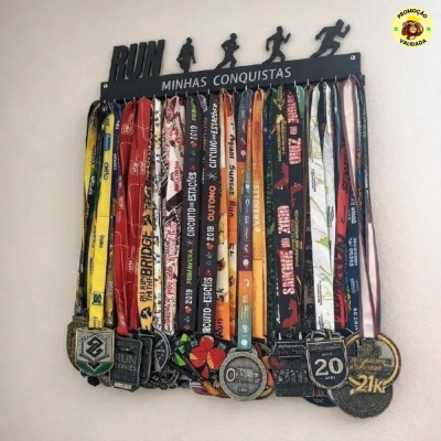 🏅 Porta Medalhas Suporte Parede Ate 65 Medalhas