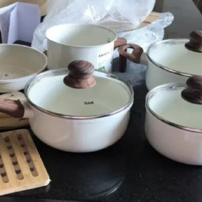 🥘 Jogo de Panelas Antiaderente Cerâmica 10 Peças