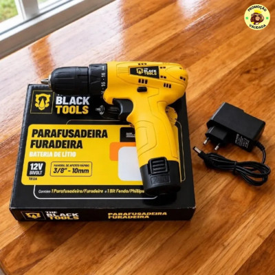 Parafusadeira Furadeira The Black Tools TB12A