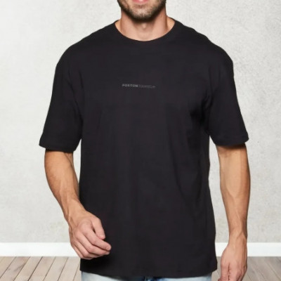 Camiseta Foxton Oversize Br Preto Lisa
