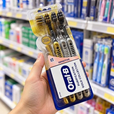 Oral-B Escova de Dente Sensitive Gold 4 Unidades