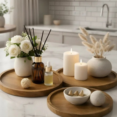 🕯️  Bandeja 3pçs Centro Mesa Decoracao