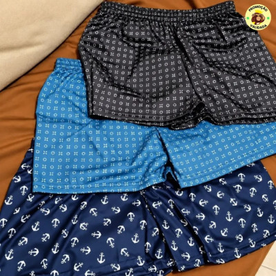 PIJAMA DE MACHO ALPHA Kit com 3 Short De Dormir Samba Cancao