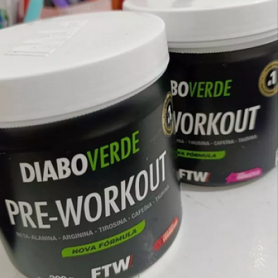 Kit 2x Pré-Treino 300G - Diabo Verde - FTW