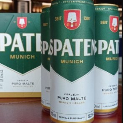 Cerveja Spaten Puro Malte Lata 350ml Pack 12