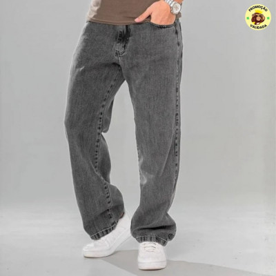 Calça Balão Jeans Masculina Marmorizada