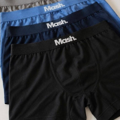 Kit 4 Cuecas Boxer Microfibra Mash Sem Costura